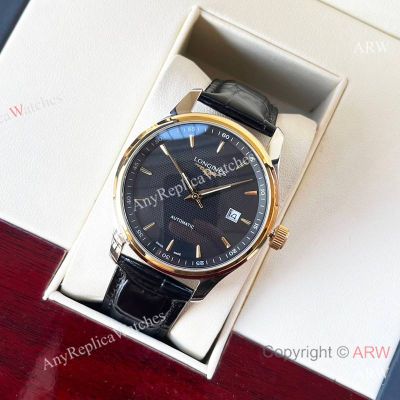  High Quality Replica LONGINES Men's Watch Different Colors Genuine Ieather Strap Different Colors Face Dial Different Colors Case Watch 40mm